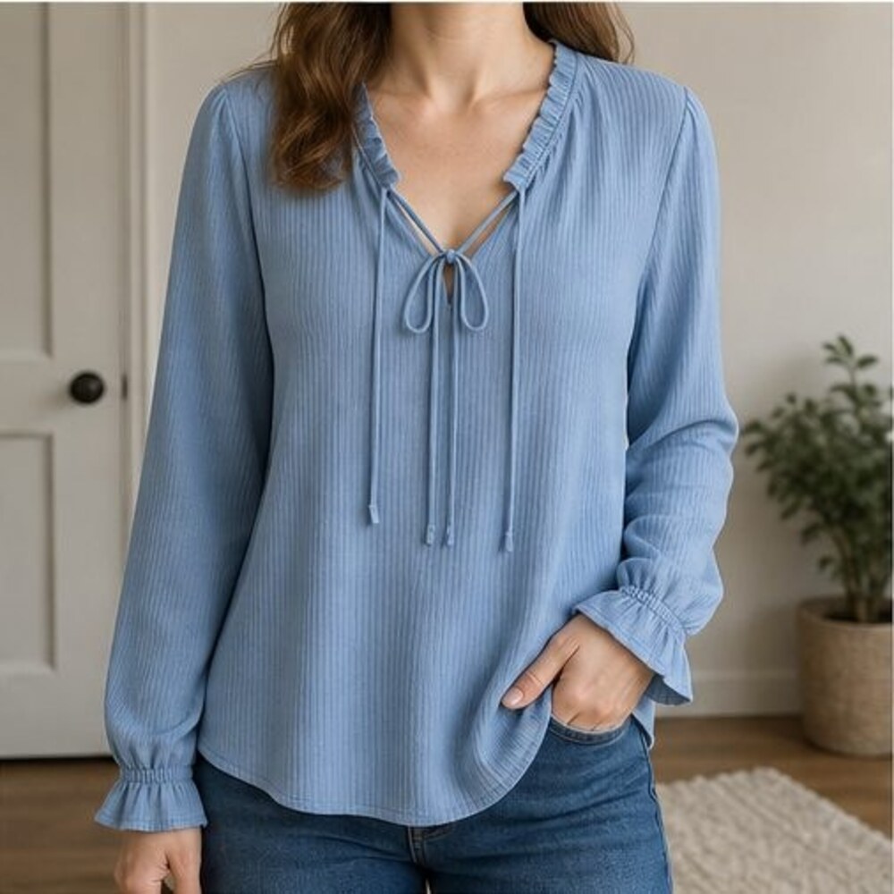 Blue Cami Blouse - Picture 2 of 6